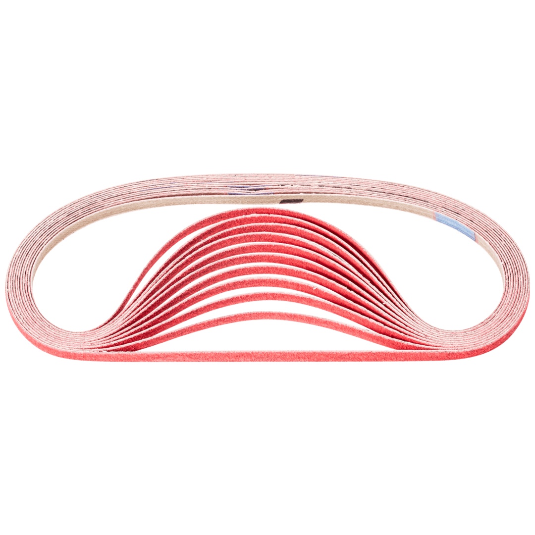 PFERD TOOLS Keramikkorn Schleifband BA 6x520mm CO-COOL 120 für Edelstahl-Schliff mit Bandschleifer