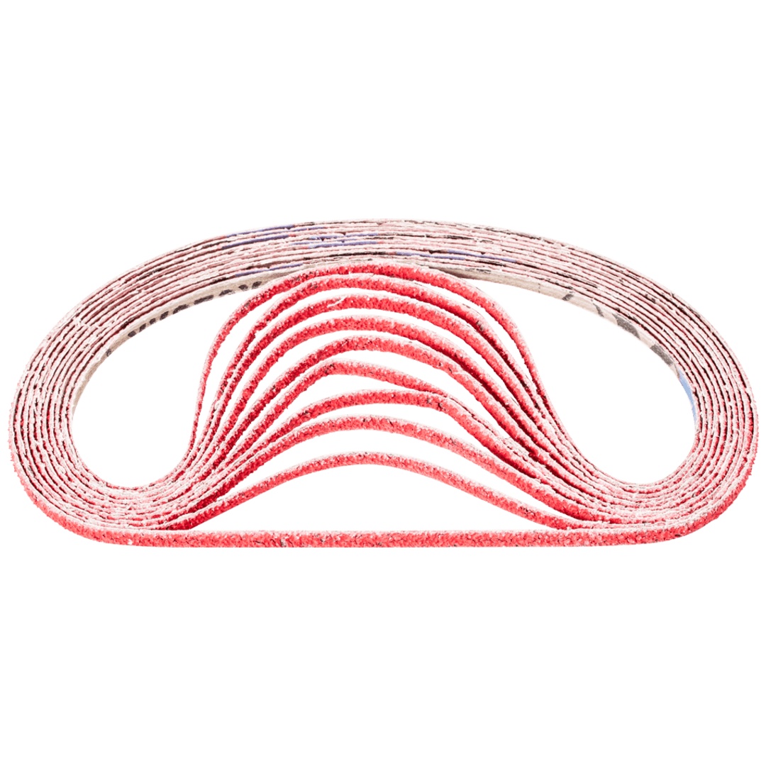 PFERD TOOLS Keramikkorn Schleifband BA 6x520mm CO-COOL40 für Edelstahl-Schliff mit Bandschleifer