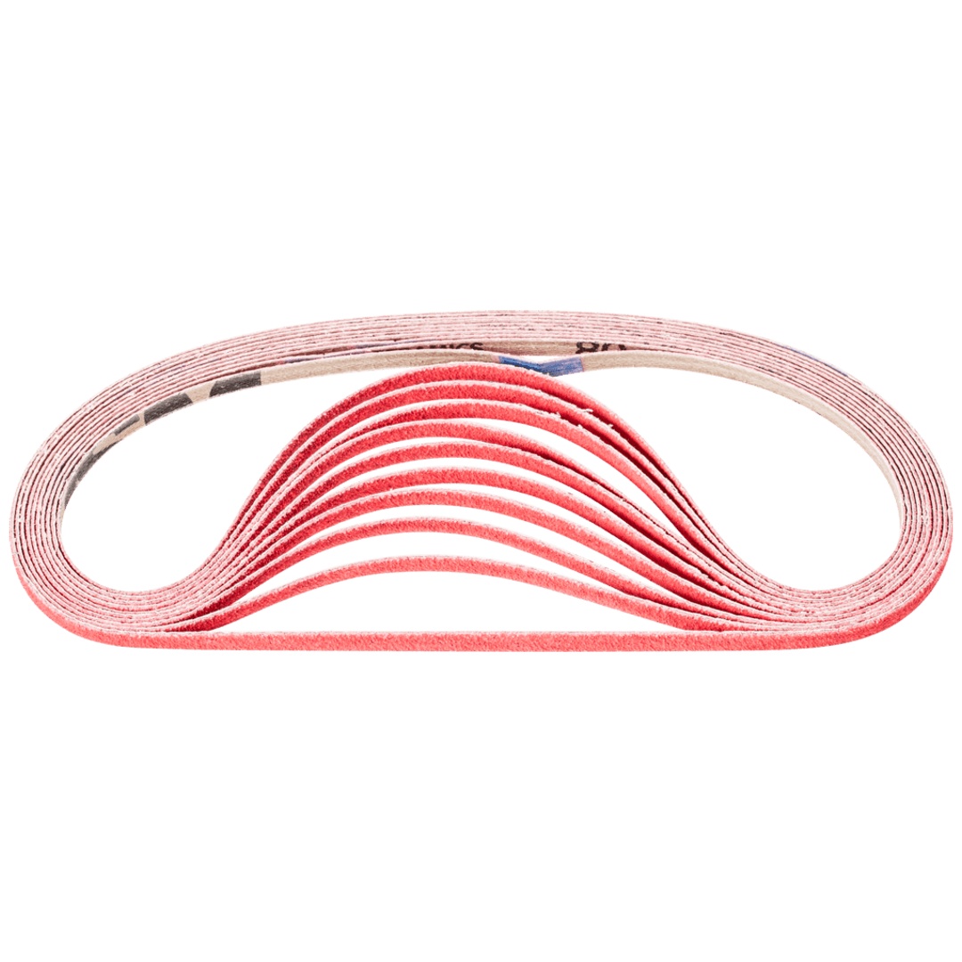 PFERD TOOLS Keramikkorn Schleifband BA 6x520mm CO-COOL 80 für Edelstahl-Schliff mit Bandschleifer