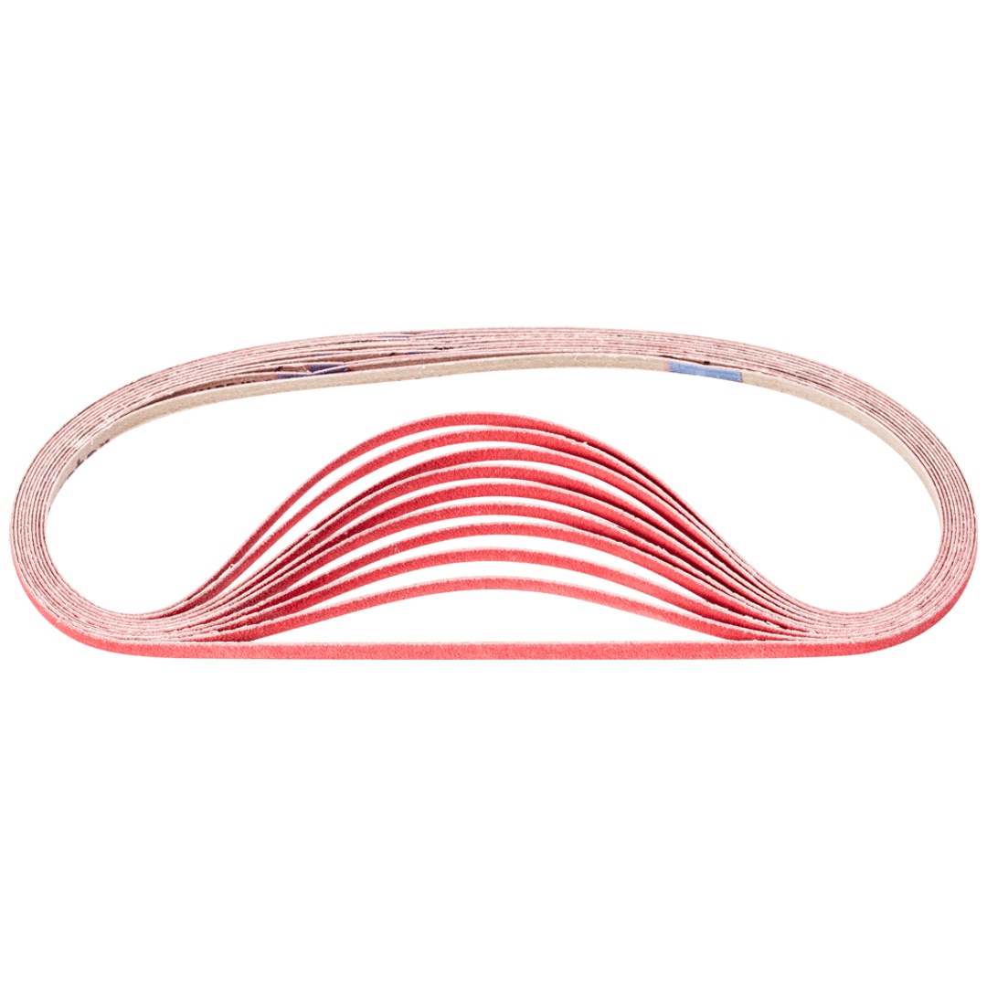 PFERD TOOLS Keramikkorn Schleifband BA 6x610mm CO-COOL120 für Edelstahl-Schliff mit Bandschleifer (100)