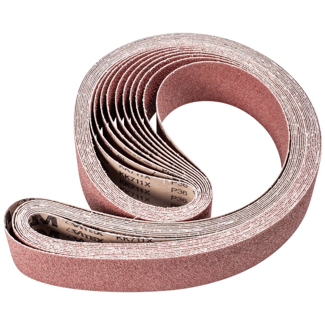 PFERD TOOLS Korund Schleifband BA 75x2000mm A36 für universelle Anwendung mit Bandschleifer