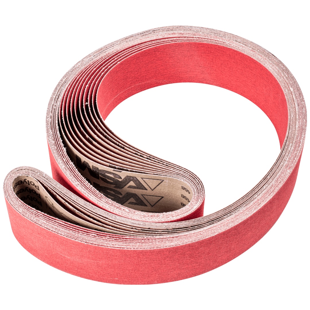 PFERD TOOLS Keramikkorn Schleifband BA 75x2000mm CO-COOL120 für Edelstahl-Schliff mit Bandschleifer