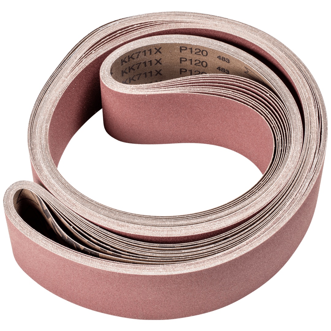 PFERD TOOLS Korund Schleifband BA 75x2500mm A120 für universelle Anwendung mit Bandschleifer
