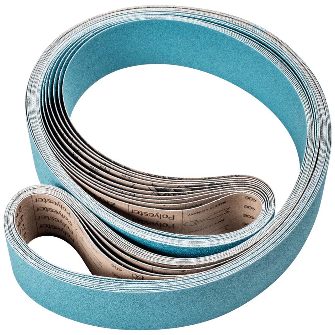PFERD TOOLS Zirkon Schleifband BA 75x2500mm Z80 für hohen Abtrag mit Bandschleifer