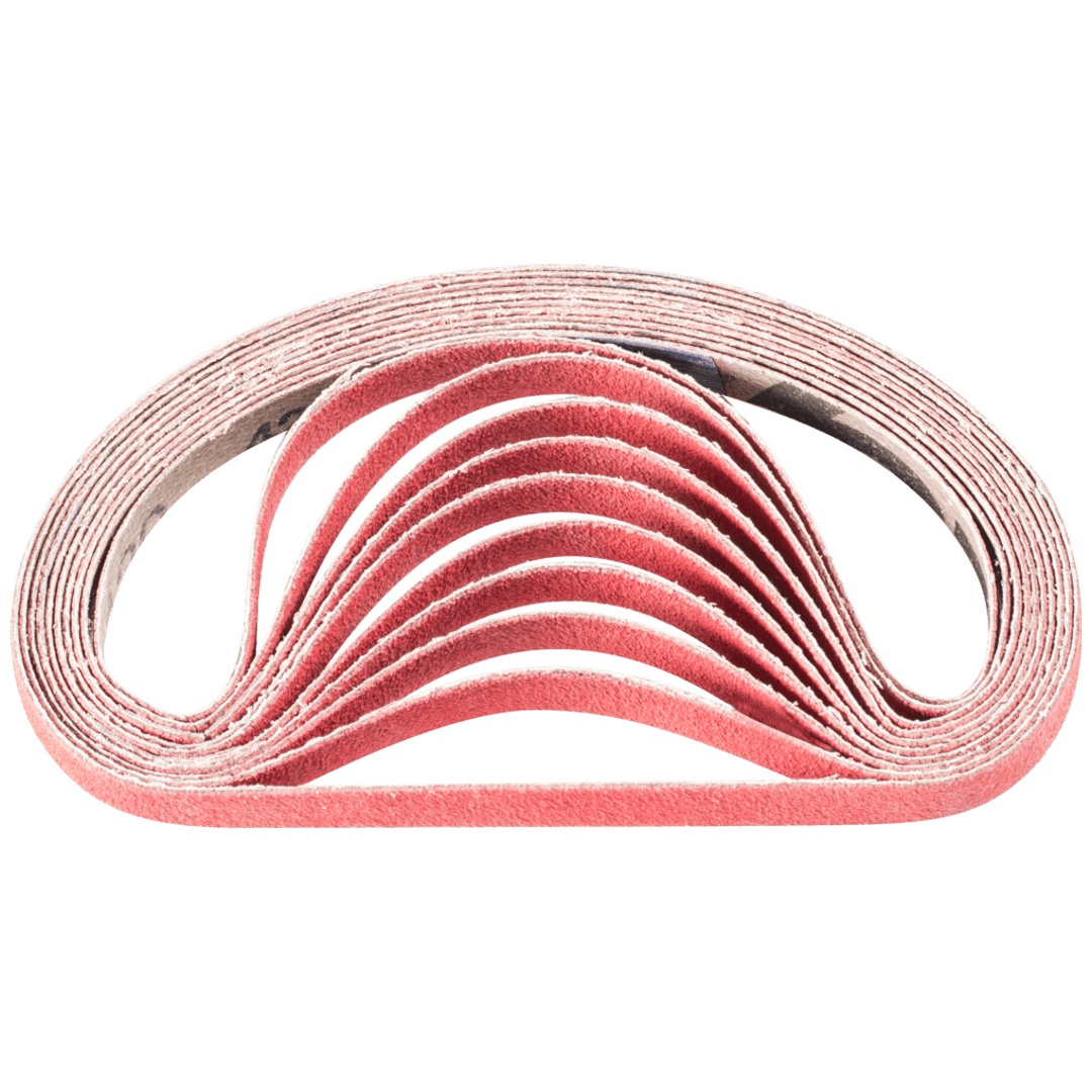 PFERD TOOLS Keramikkorn Schleifband BA 9x305 mm CO-COOL120 für Edelstahl-Schliff mit Bandschleifer