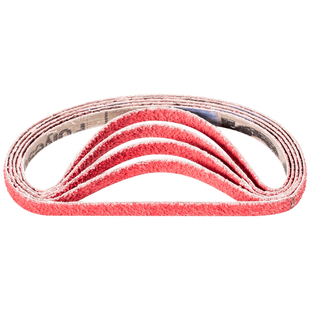 PFERD TOOLS Keramikkorn Schleifband BA 9x305 mm CO-COOL40 für Edelstahl-Schliff mit Bandschleifer