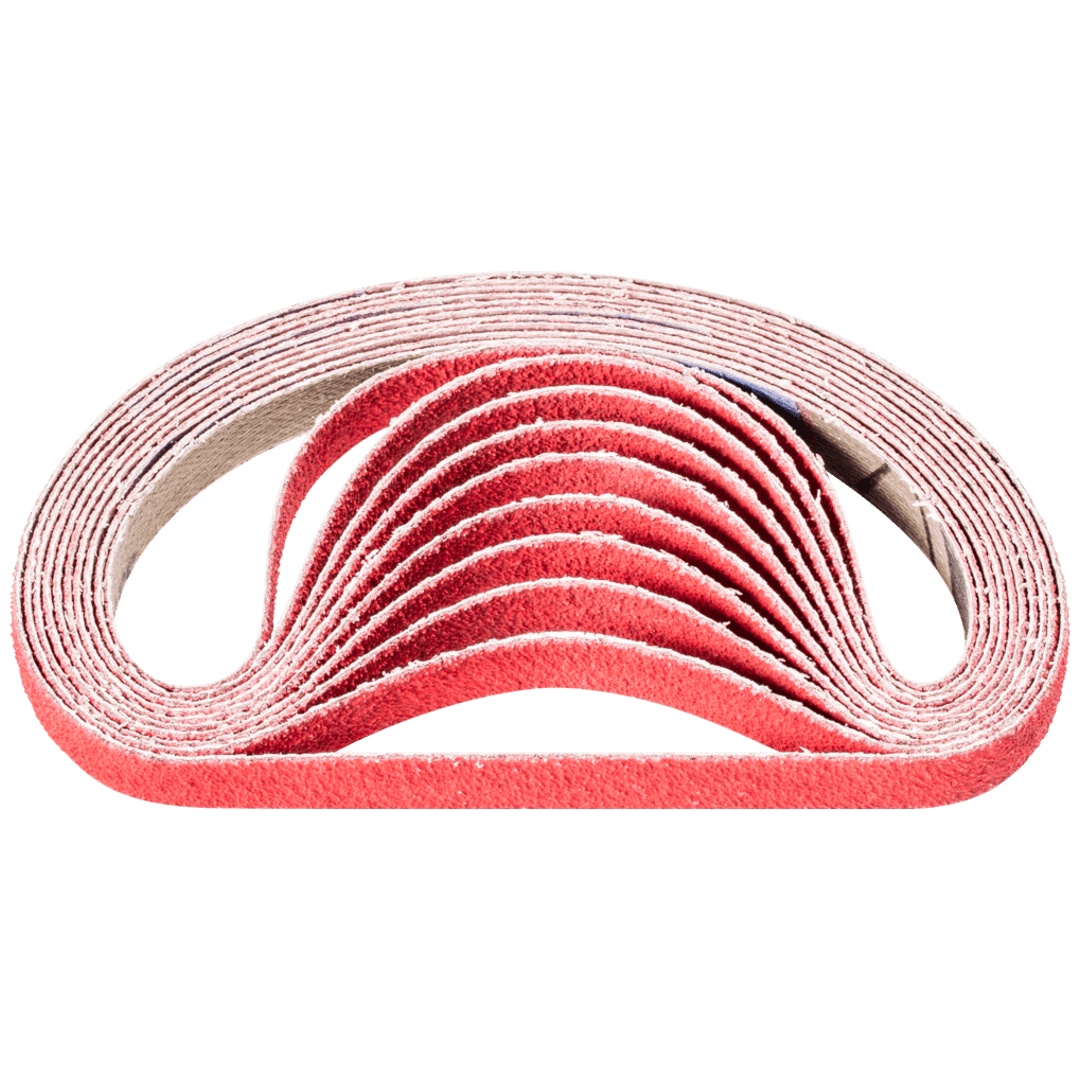 PFERD TOOLS Keramikkorn Schleifband BA 9x305 mm CO-COOL80 für Edelstahl-Schliff mit Bandschleifer