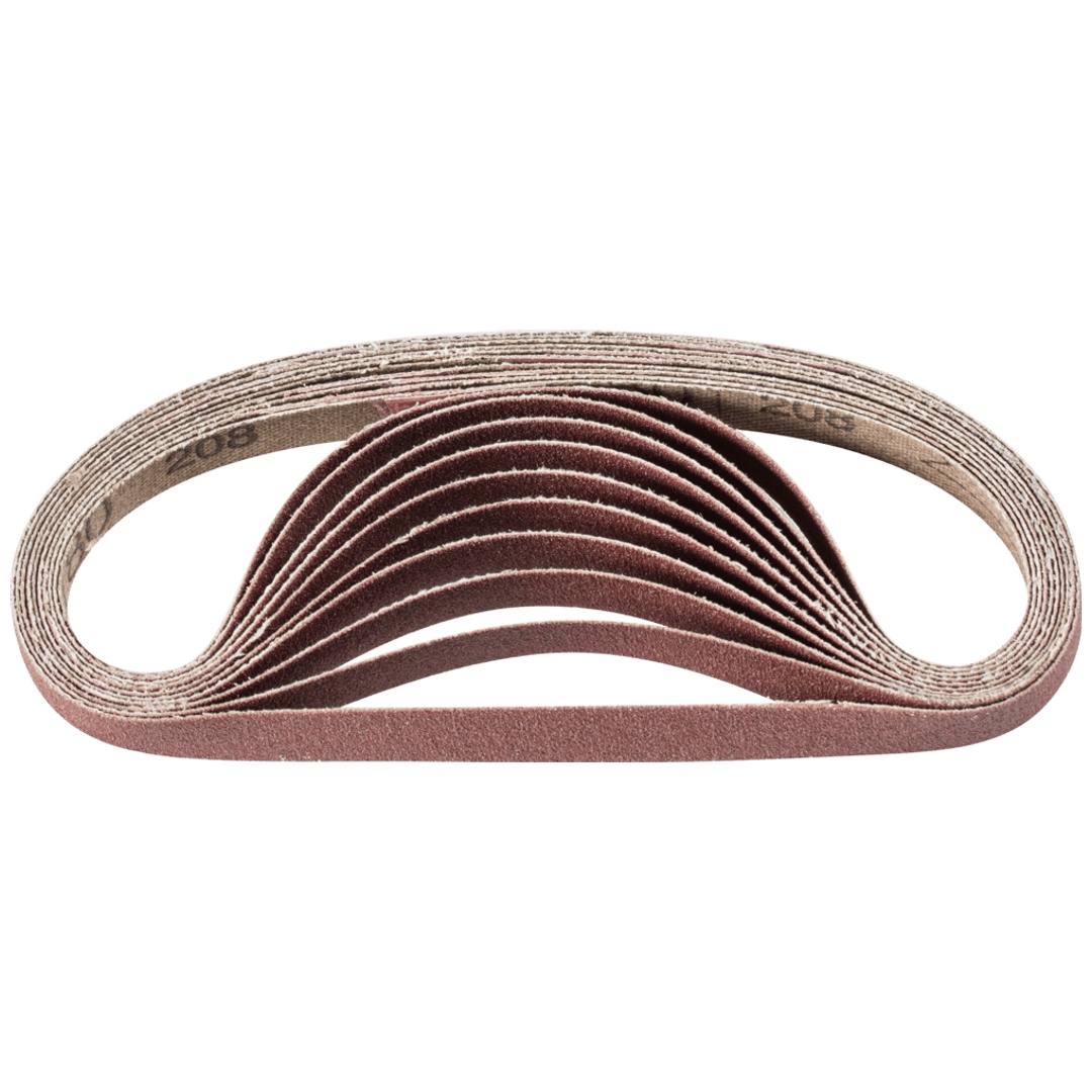 PFERD TOOLS Korund Schleifband BA 9x305 mm A180 für universelle Anwendung mit Bandschleifer