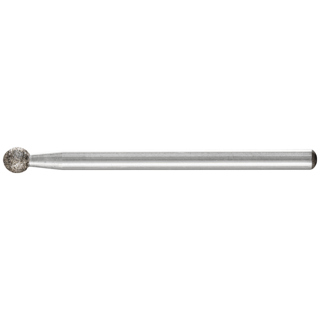 PFERD TOOLS CBN-Schleifstift Kugel Ø 4,0mm Schaft-Ø 3 mm B126 (mittel) zum Gravieren und Entgraten