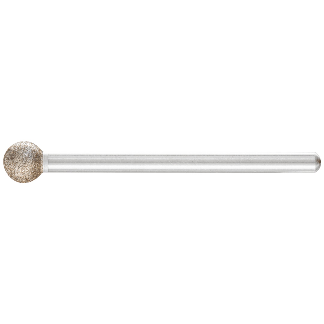 PFERD TOOLS CBN-Schleifstift Kugel Ø 6,0mm Schaft-Ø 3 mm B126 (mittel) zum Gravieren und Entgraten