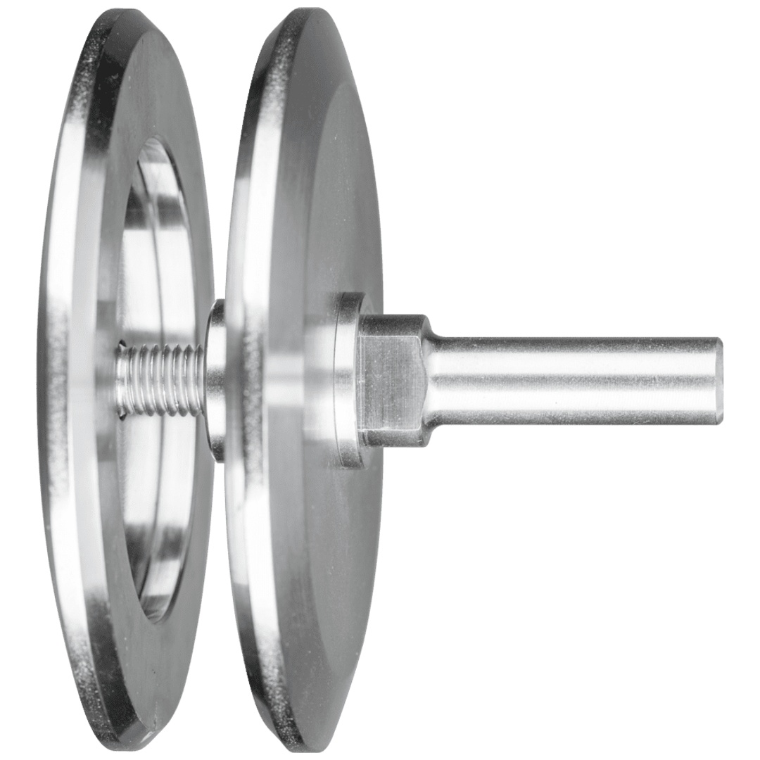 PFERD TOOLS Zubehör Werkzeughalter BO für Rundbürsten Ø200mm mit Bohrung 22,2 auf 12 mm Schaft