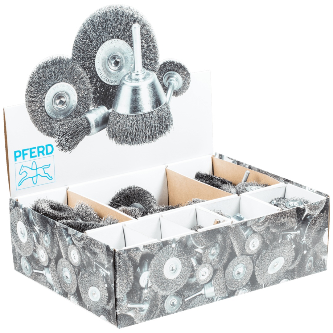 PFERD TOOLS Bürstenset Groß BSO ungezopft Stahl