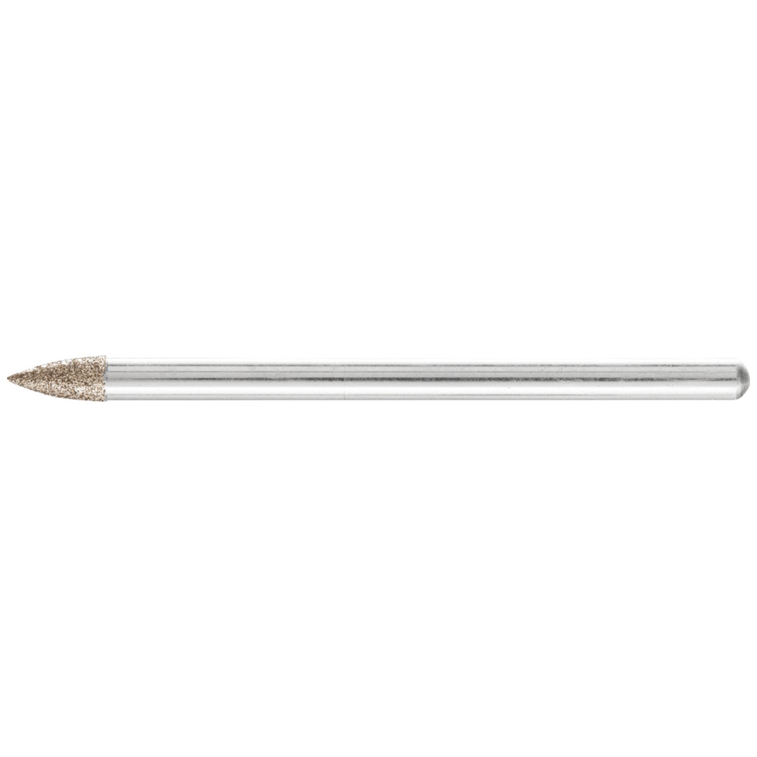 PFERD TOOLS CBN-Schleifst. Spitzbog.Ø 3x7 mm Schaft-Ø 3 mm B126 (mit.) z. Gravur/Schleifen kl. Öffnungen