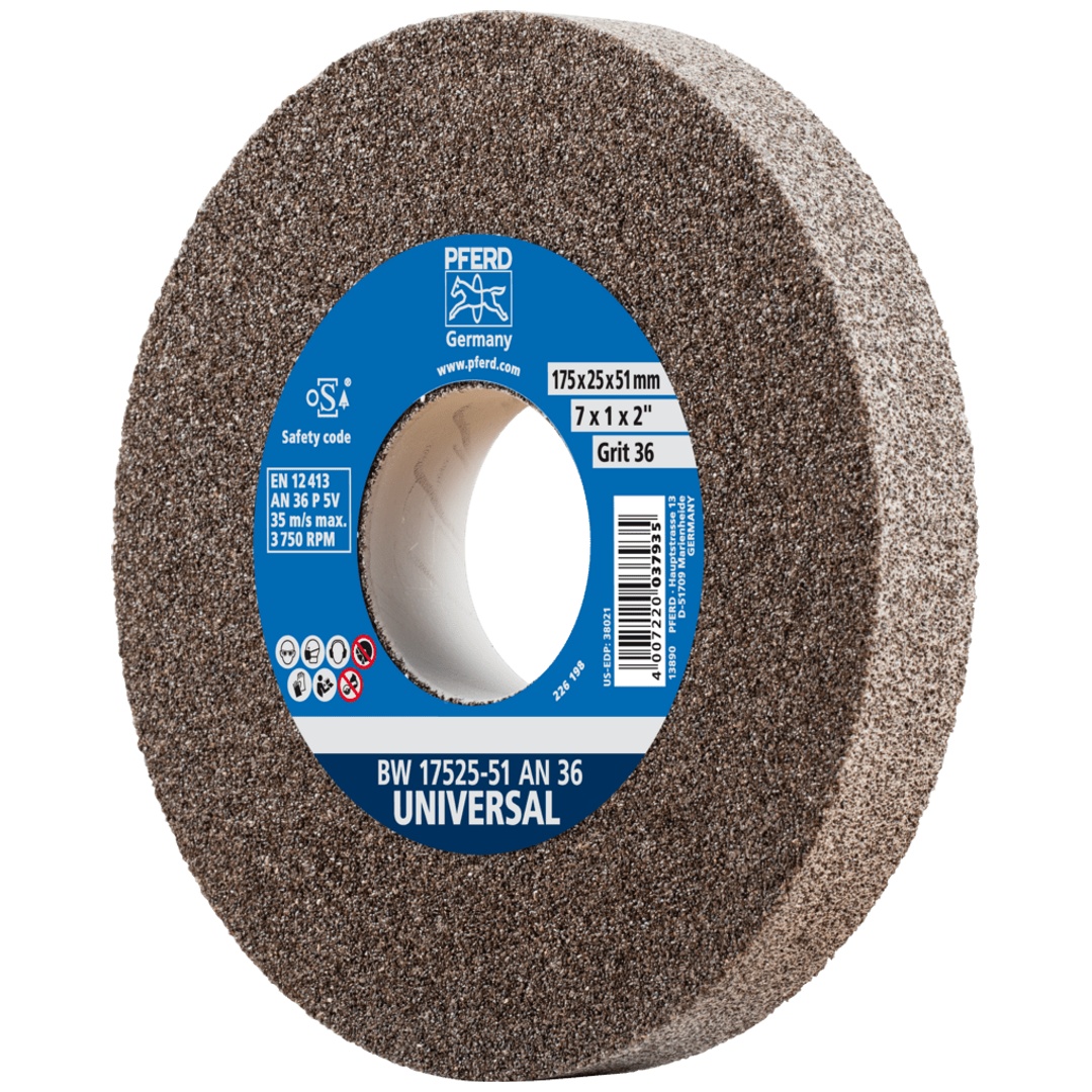 PFERD TOOLS Schleifbockscheibe Ø 175x25 mm Bohrung-Ø 51 mm A36 für universelle Schleifaufgaben