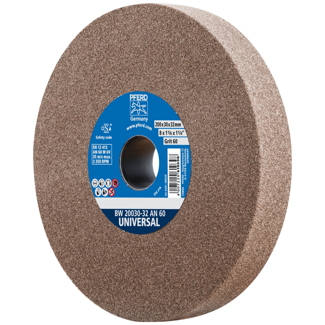PFERD TOOLS Schleifbockscheibe Ø 200x30mm Bohrung-Ø 51 mm A60 für universelle Schleifaufgaben