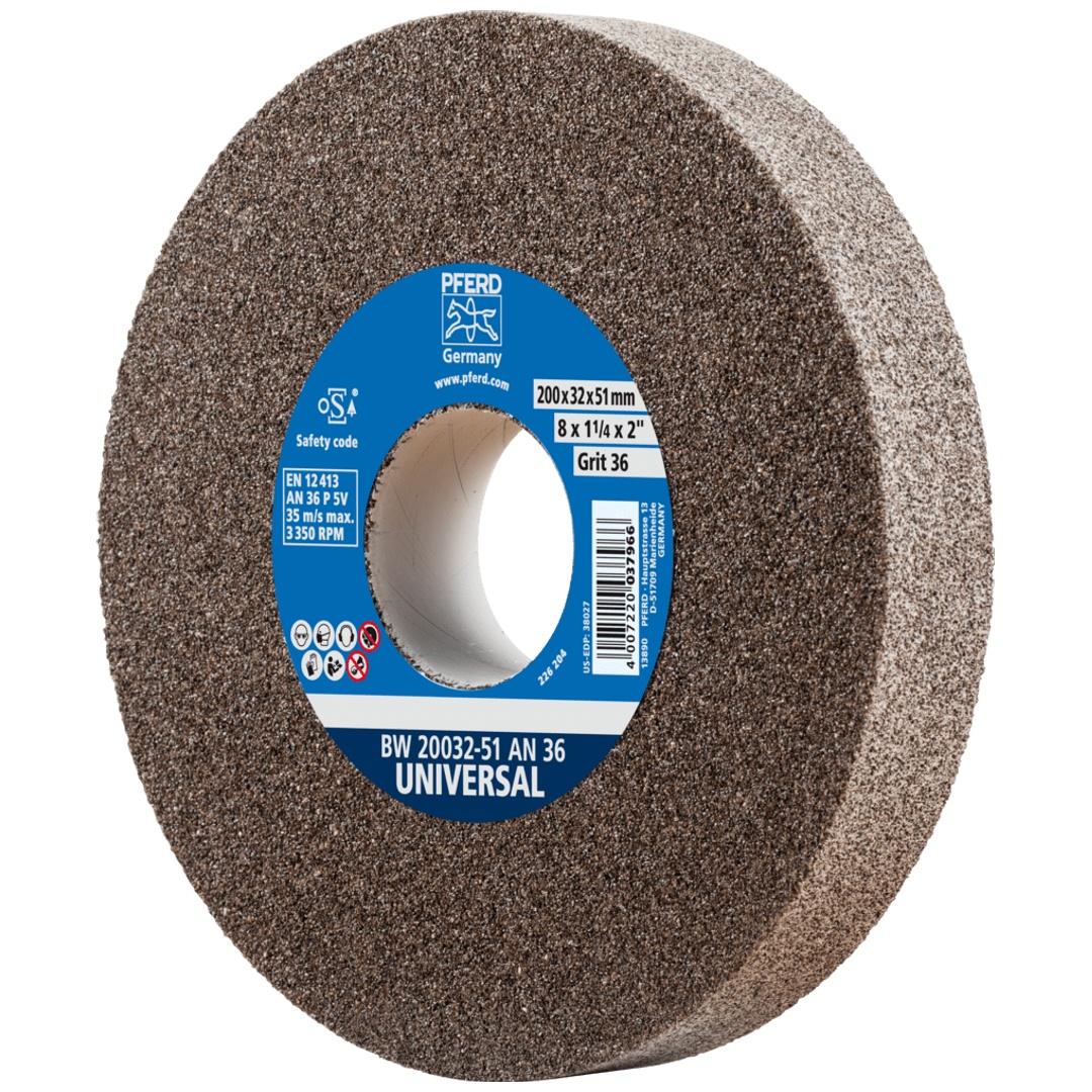 PFERD TOOLS Schleifbockscheibe Ø 200x32 mm Bohrung-Ø 51 mm A36 für universelle Schleifaufgaben
