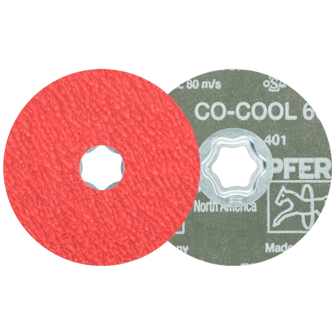 PFERD TOOLS COMBICLICK Keramikkorn Fiberscheibe Ø 100mm CO-COOL60 für Edelstahl