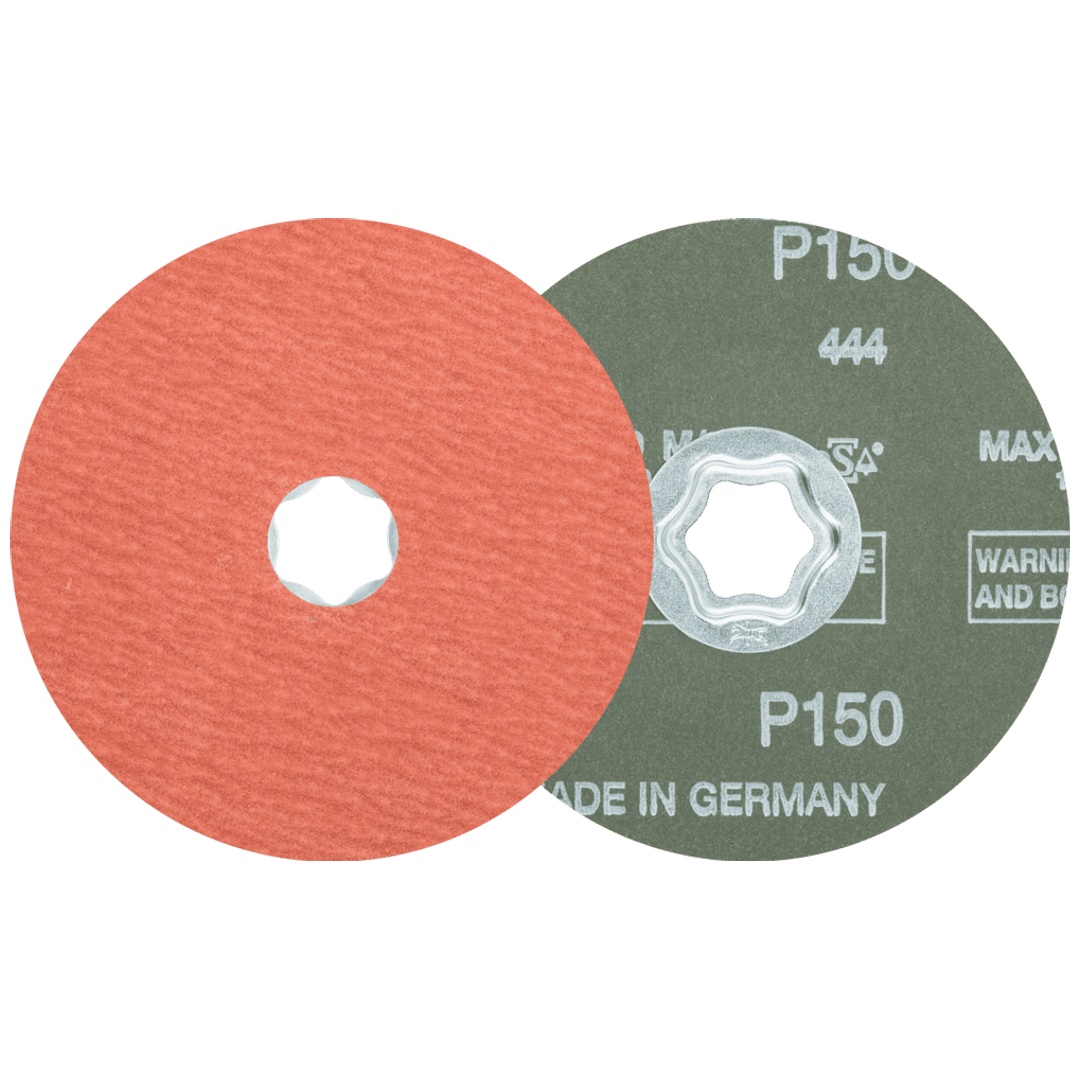 PFERD TOOLS COMBICLICK Korund Fiberscheibe Ø 115 mm A-COOL150 für Edelstahl