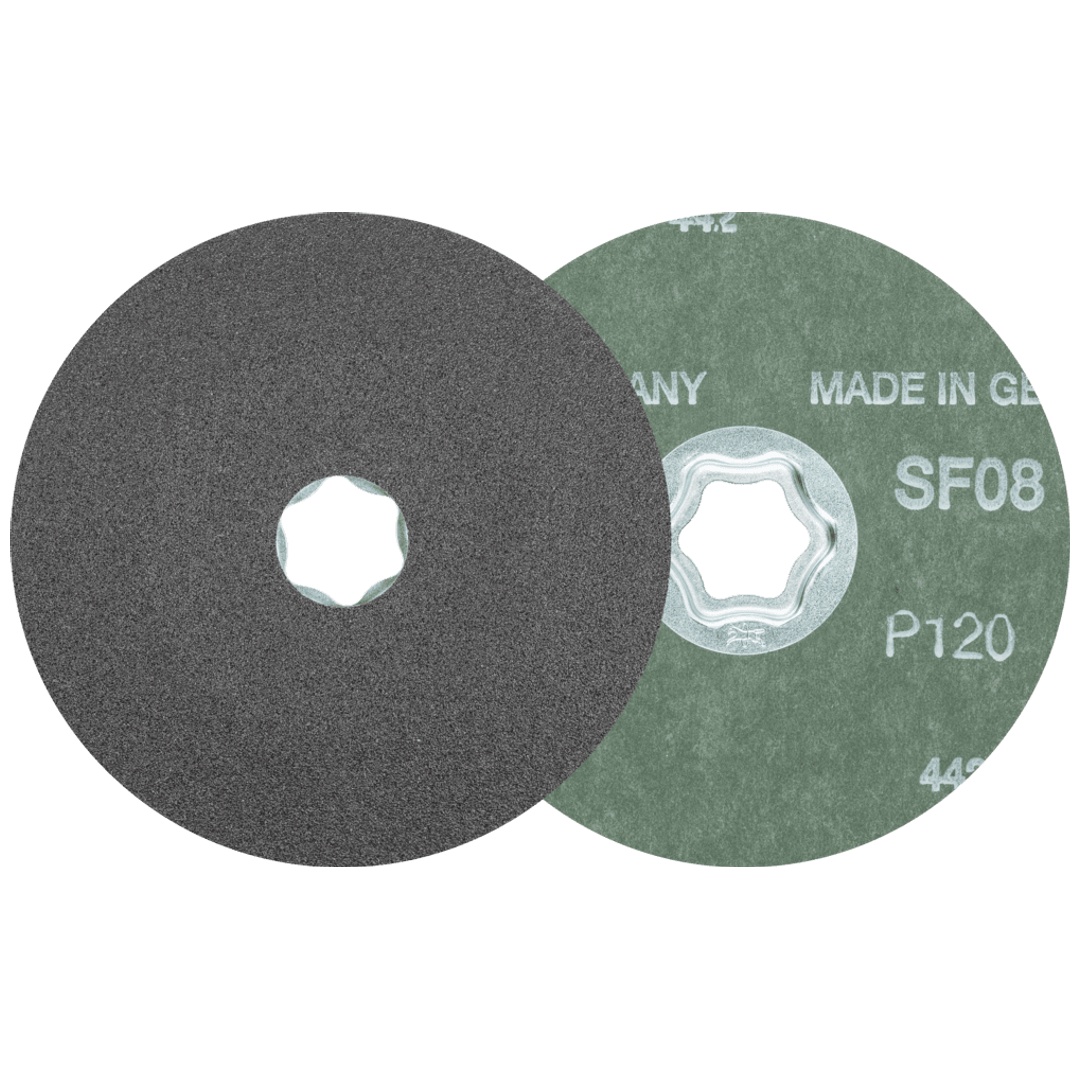 PFERD TOOLS COMBICLICK SiC Fiberscheibe Ø 115 mm SIC120 für harte NE Metalle