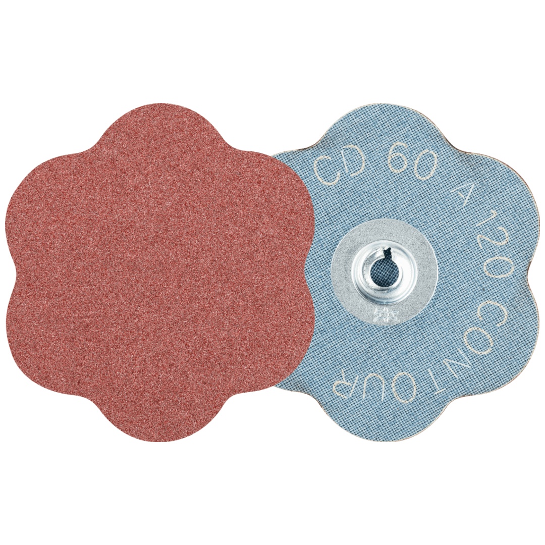 PFERD TOOLS COMBIDISC Korund Schleifblatt CD Ø 60mm A120 CONTOUR für Konturen