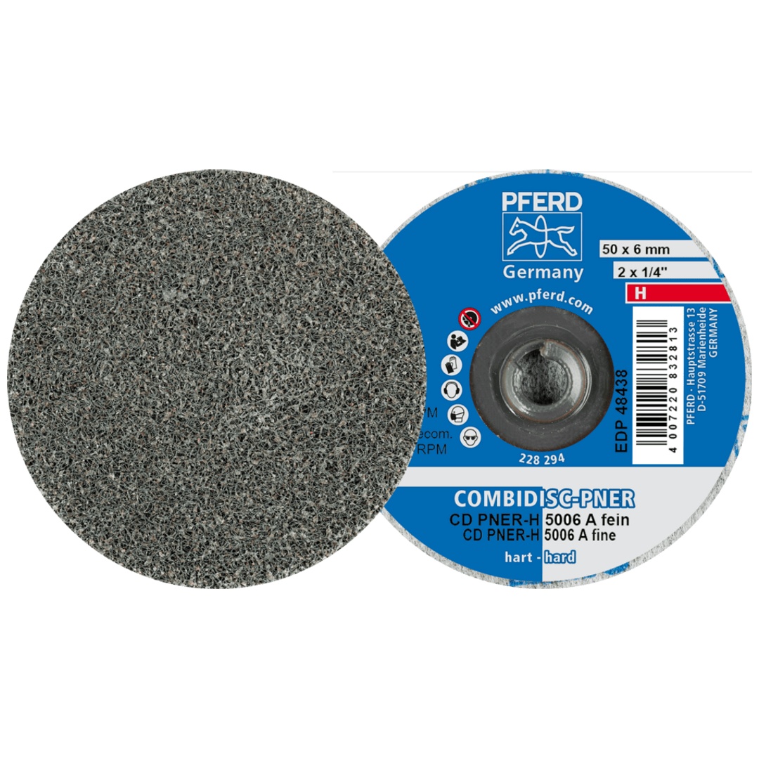 PFERD TOOLS COMBIDISC verpresste Vliesronde CD PNER Ø 50mm Hart A Fein für Finish
