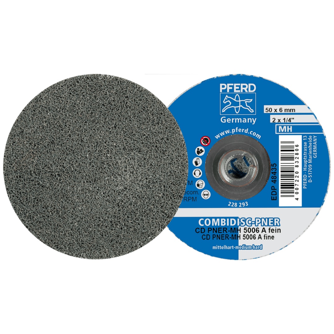 PFERD TOOLS COMBIDISC verpresste Vliesronde CD PNER Ø 50mm Mittelhart A Fein für Finish