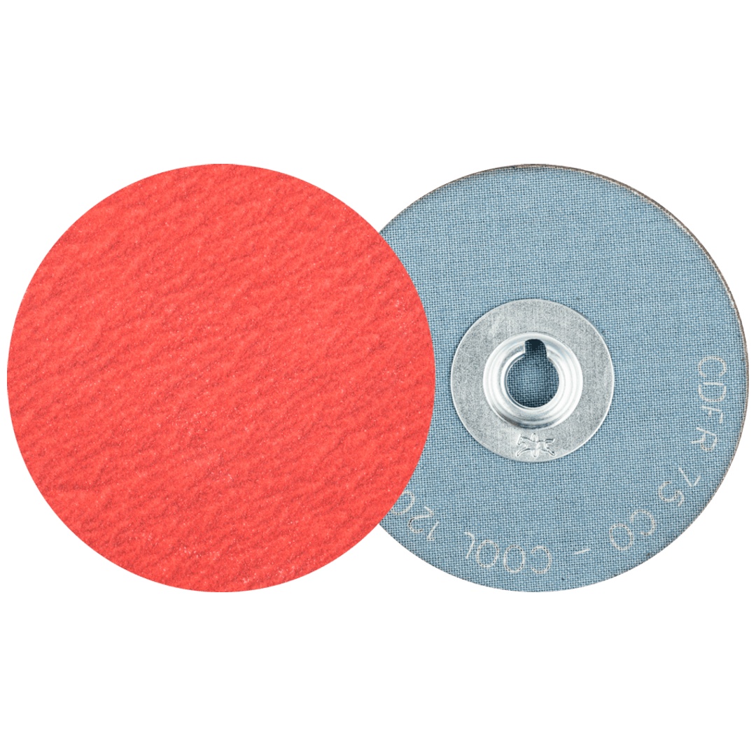 PFERD TOOLS COMBIDISC Keramikkorn Mini-Fiberscheibe CDF Ø 75 mm CO-COOL120 für Stahl und Edelstahl