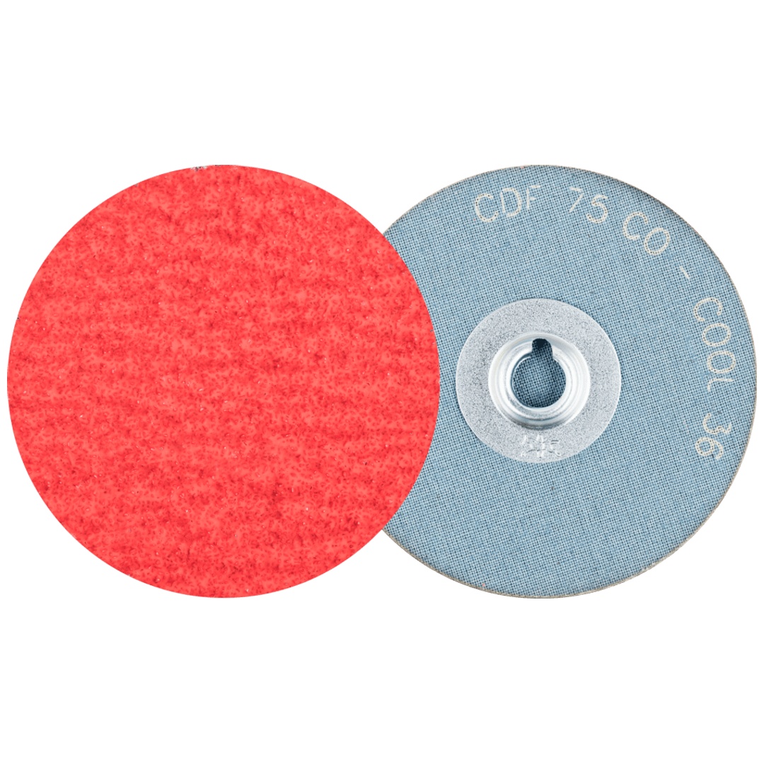 PFERD TOOLS COMBIDISC Keramikkorn Mini-Fiberscheibe CDF Ø 75 mm CO-COOL36 für Stahl und Edelstahl