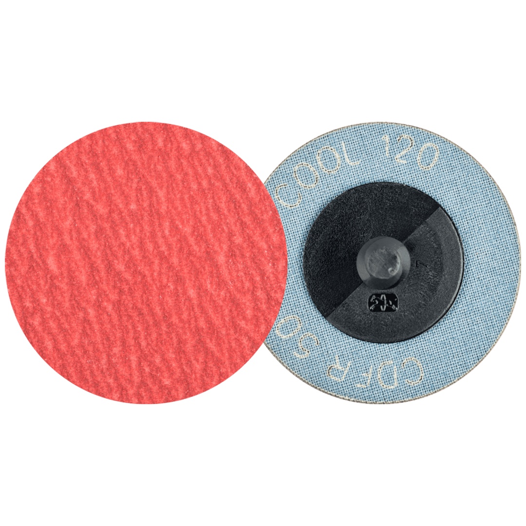 PFERD TOOLS COMBIDISC Keramikkorn Mini-Fiberscheibe CDFR Ø 50mm CO-COOL120 für Stahl und Edelstahl