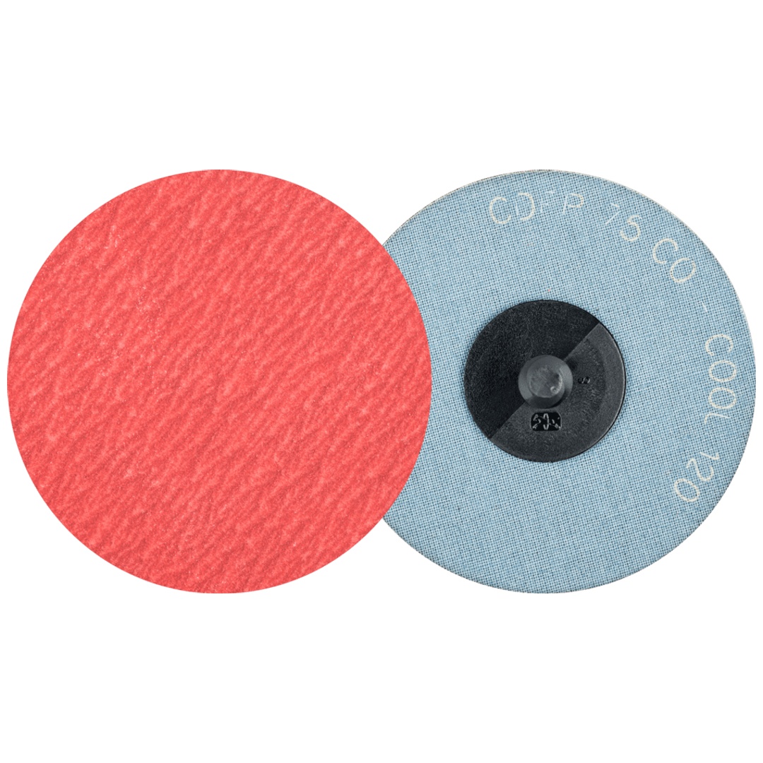 PFERD TOOLS COMBIDISC Keramikkorn Mini-Fiberscheibe CDFR Ø 75 mm CO-COOL120 für Stahl und Edelstahl