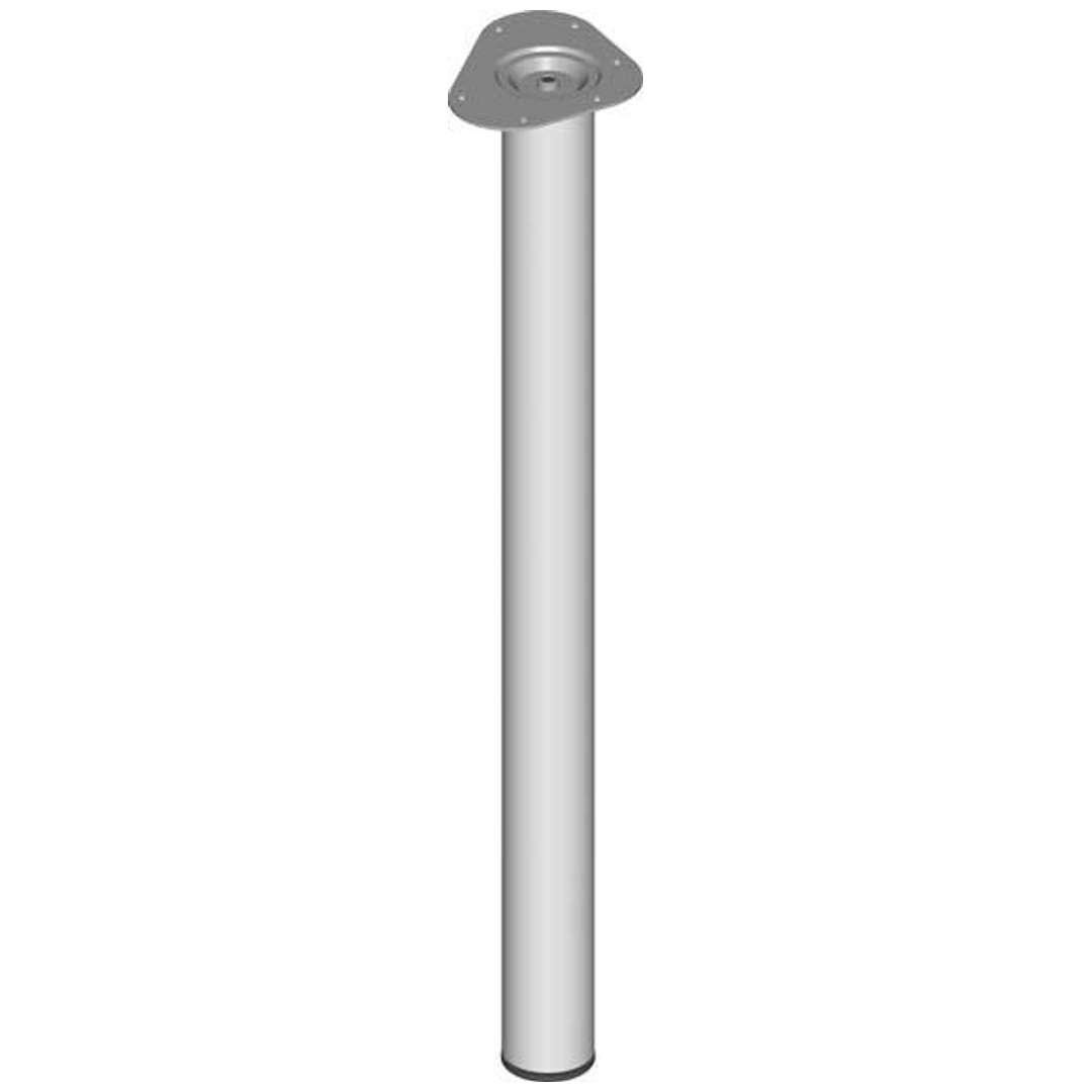 Element-System Stahlrohrmöbelfüße silberfarbig 700 mm rd.60 mm