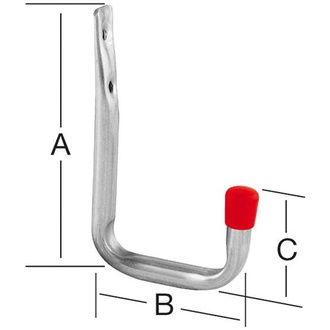 Vormann Wandhaken U-Form 120 x 82 x 41 verz.