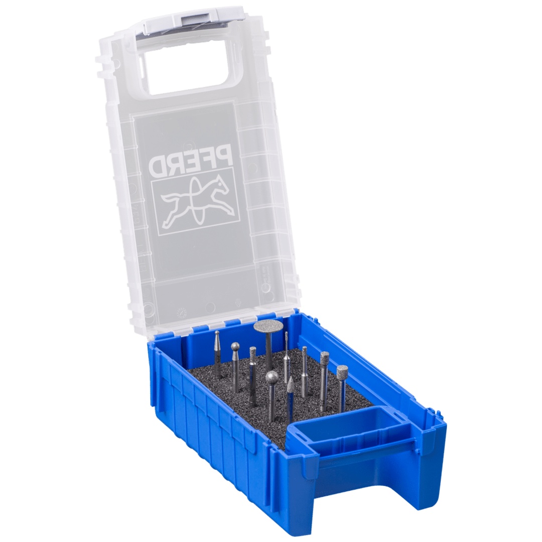 PFERD TOOLS Diamant-Schleifstift-Set 10-tlg. Schaft-Ø3 mm D126 (mittel)