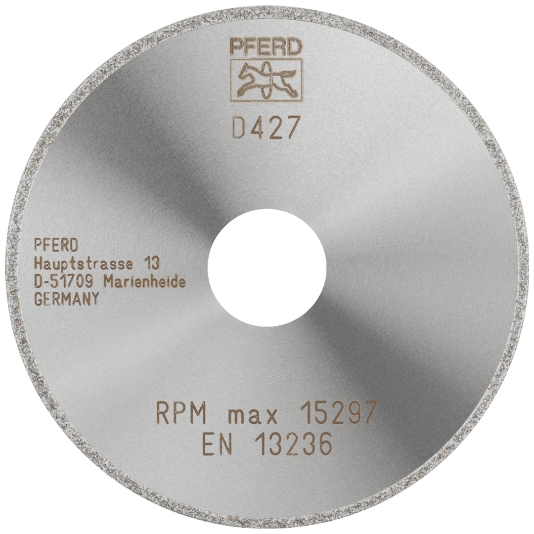 PFERD TOOLS Diamant-Trennscheibe D1A1R 100x2,0x22,23 mm D427 (grob) durchgängiger Belag für GFK/CFK