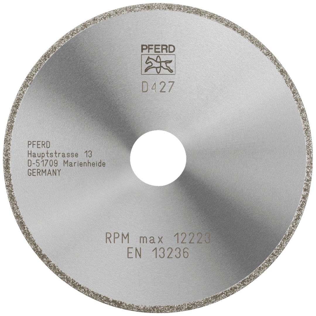 PFERD TOOLS Diamant-Trennscheibe D1A1R 125x2,0x22,23 mm D427 (grob) durchgängiger Belag für GFK/CFK
