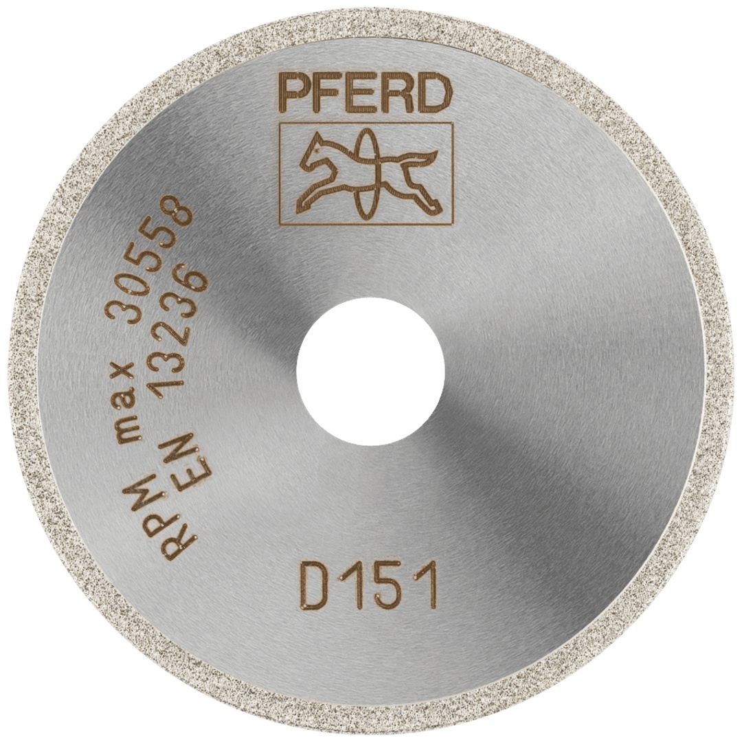 PFERD TOOLS Diamant-Trennscheibe D1A1R 50x1,4x10,0mm D151 (mittel) für Glas/Keramik/Hartmetall