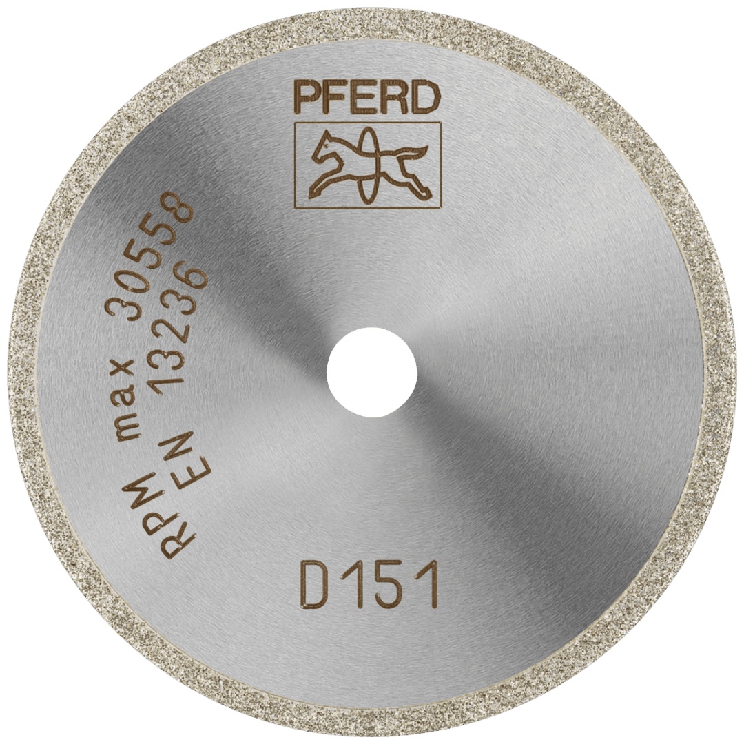 PFERD TOOLS Diamant-Trennscheibe D1A1R 50x1,4x6,0mm D151 (mittel) für Glas/Keramik/Hartmetall