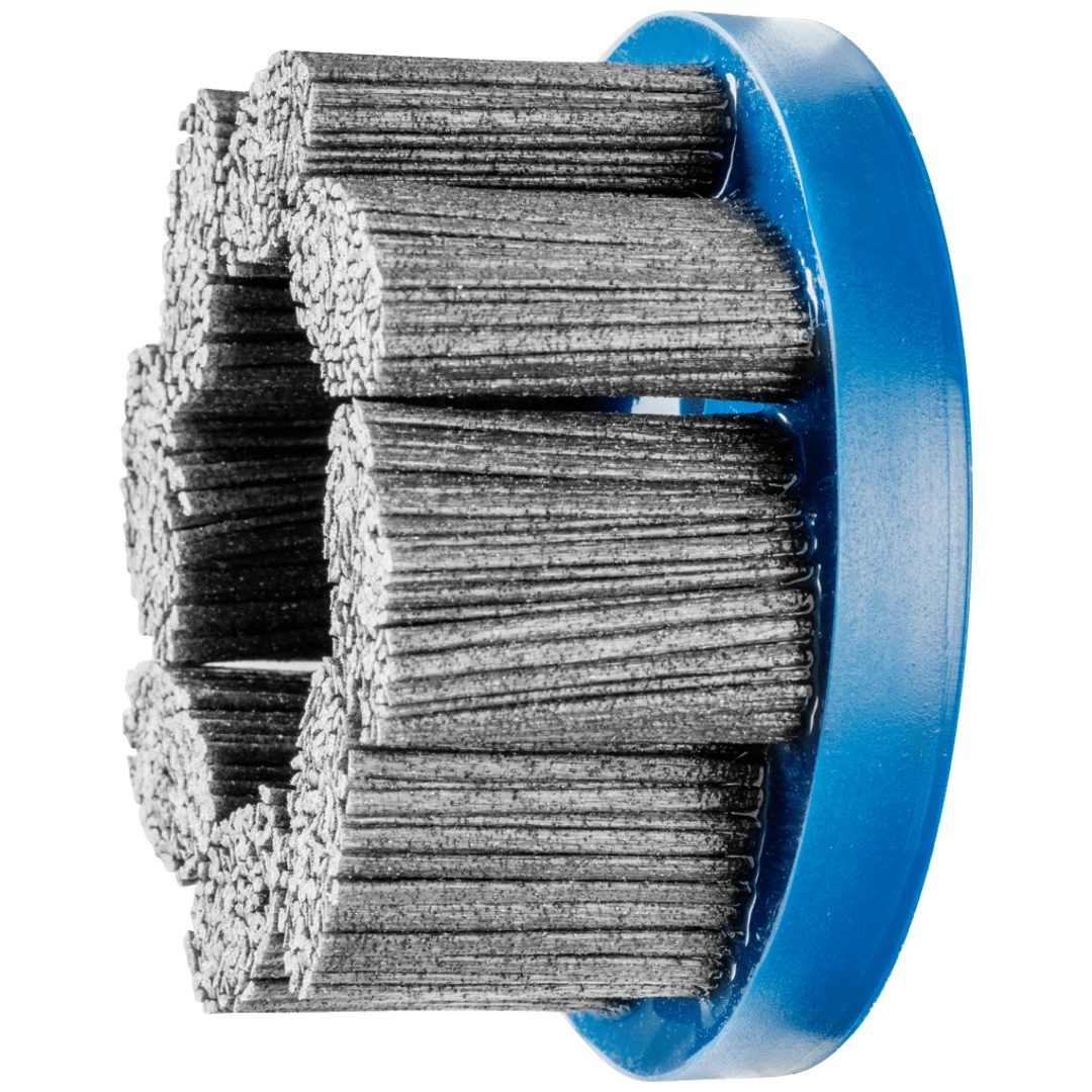 PFERD TOOLS COMPOSITE FLEX Tellerbürste DBU Ø 100x22,2 mm Bohrung SiC-Filament-Ø 1,14 mm Korn 80 stationär
