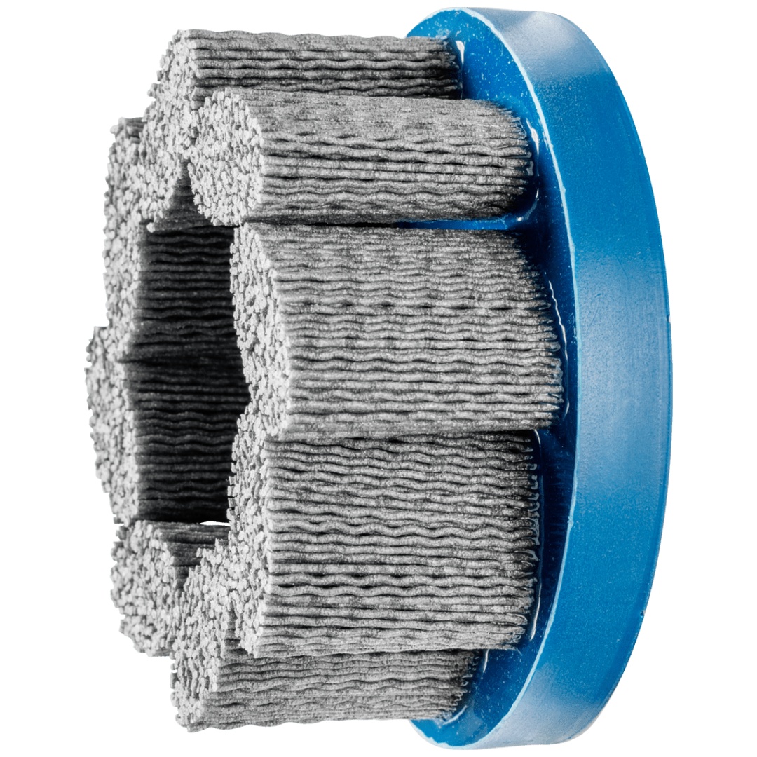 PFERD TOOLS COMPOSITE FLEX Tellerbürste DBU Ø 100x22,2 mm Bohrung SiC-Filament-Ø 1,10mm Korn 80 stationär