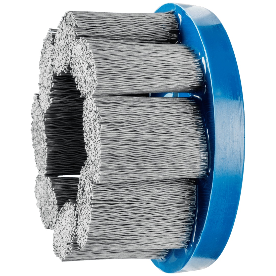 PFERD TOOLS COMPOSITE FLEX Tellerbürste DBU Ø 100x22,2 mm Bohrung SiC-Filament-Ø 0,55 mm Korn 320 stationär
