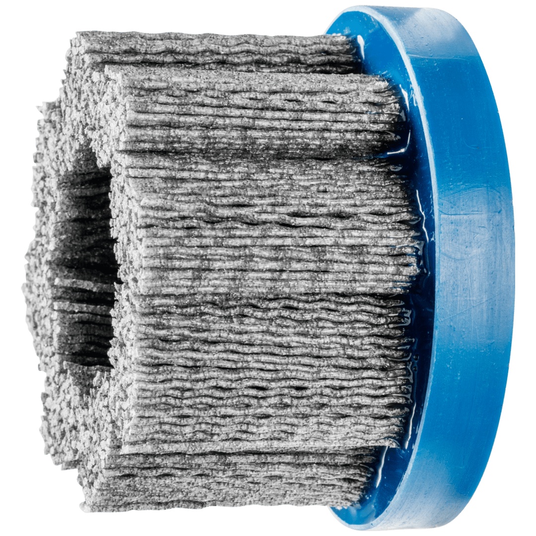 PFERD TOOLS COMPOSITE FLEX Tellerbürste DBU Ø 76x22,2 mm Bohrung SiC-Filament-Ø 1,10mm Korn 80 stationär