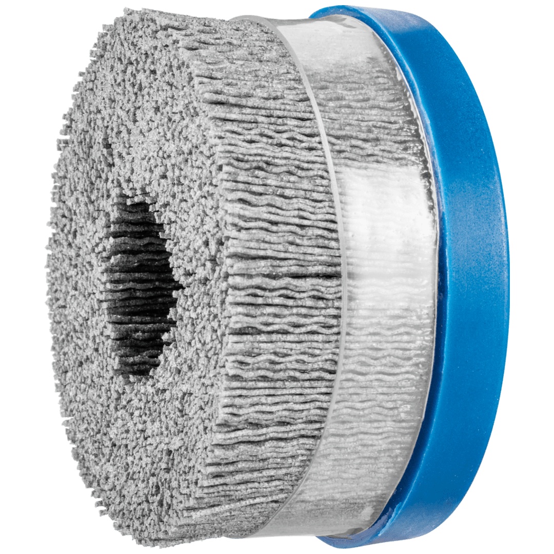 PFERD TOOLS COMPOSITE Tellerbürste DBUR Ø 100x22,2 mm Bohrung SiC-Filament-Ø 1,10mm Korn 80 stationär