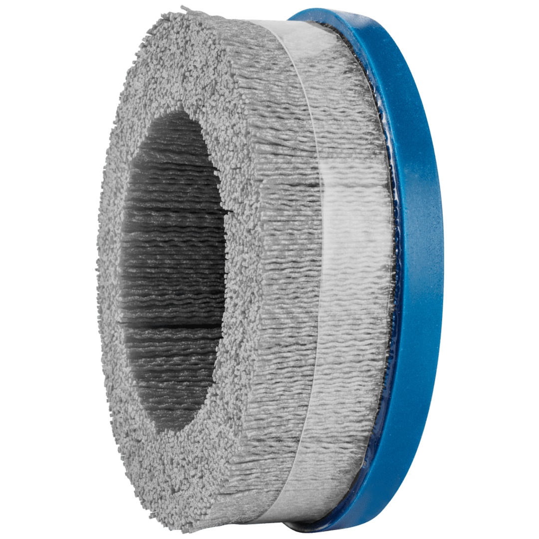 PFERD TOOLS COMPOSITE Tellerbürste DBUR Ø 150x22,2 mm Bohrung Keramik-Filament-Ø 1,10mm Korn 120 stationär
