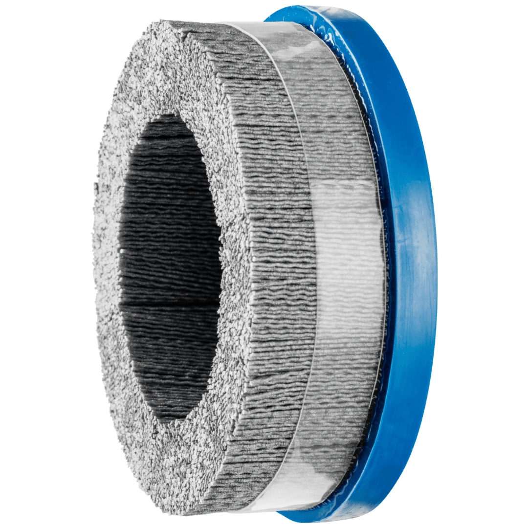 PFERD TOOLS COMPOSITE Tellerbürste DBUR Ø 150x22,2 mm Bohrung SiC-Filament-Ø 1,10mm Korn 120 stationär