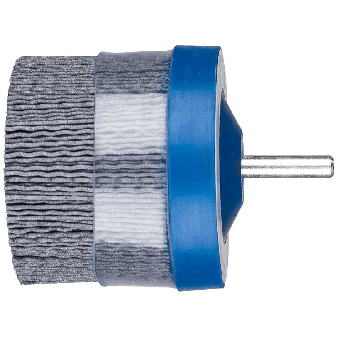 PFERD TOOLS COMPOSITE Tellerbürste DBUR Ø 63 mm Schaft-Ø6 mm SiC-Filament-Ø 1,00mm Korn 120 stationär