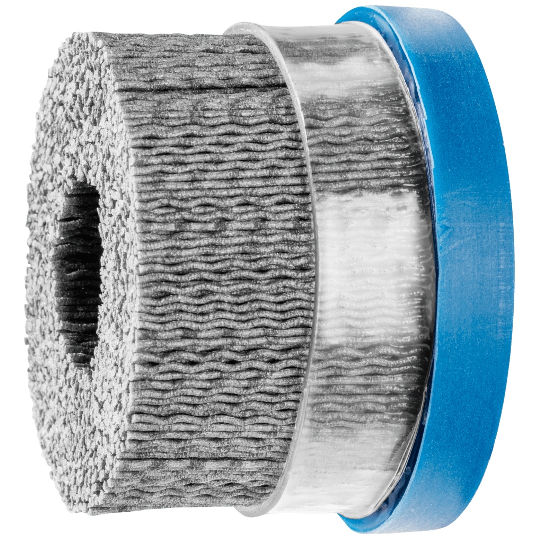 PFERD TOOLS COMPOSITE Tellerbürste DBUR Ø 76x22,2 mm Bohrung SiC-Filament-Ø 1,10mm Korn 120 stationär