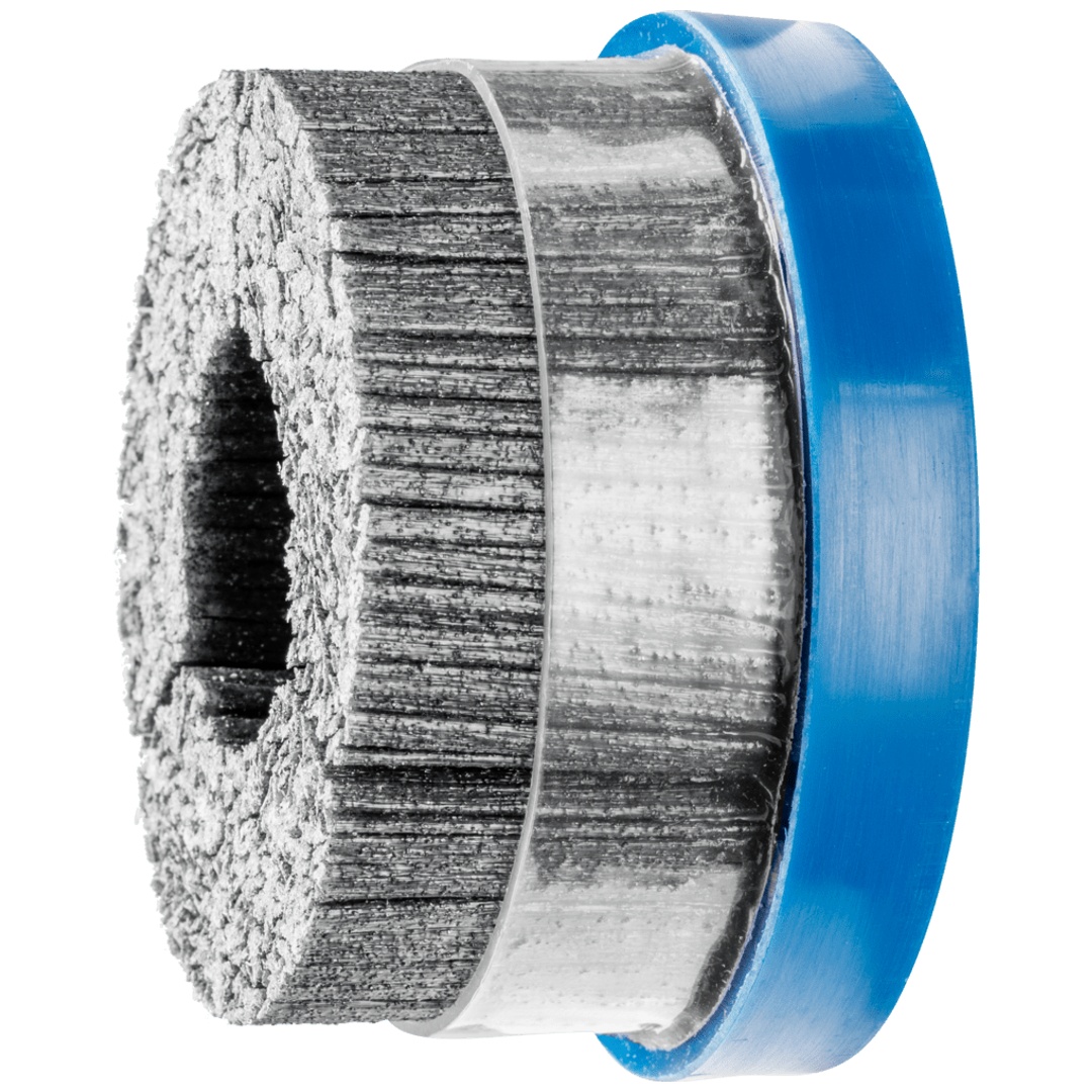 PFERD TOOLS COMPOSITE Tellerbürste DBUR Ø 75 mm M14 SiC-Filament-Ø 1,14 mm Korn 80 stationär