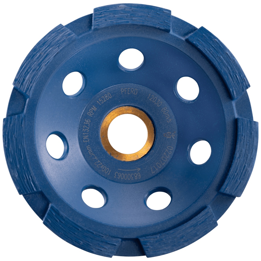 PFERD TOOLS Diamant-Teller DCW 1R 100x6x22,23 mm zum egalisieren von Beton und Estrich