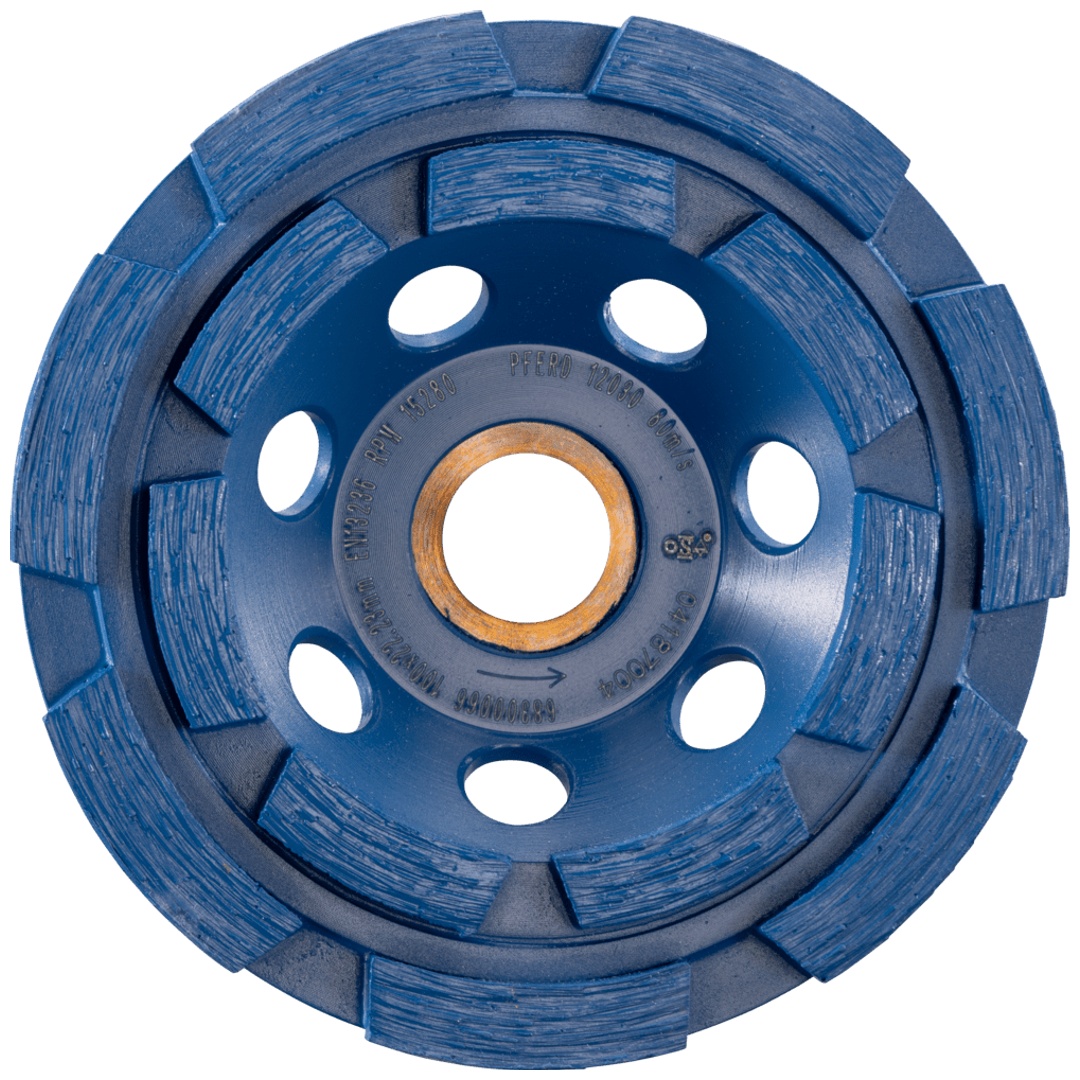 PFERD TOOLS Diamant-Teller DCW 2R 100x6x22,23 mm zum egalisieren von Beton und Estrich