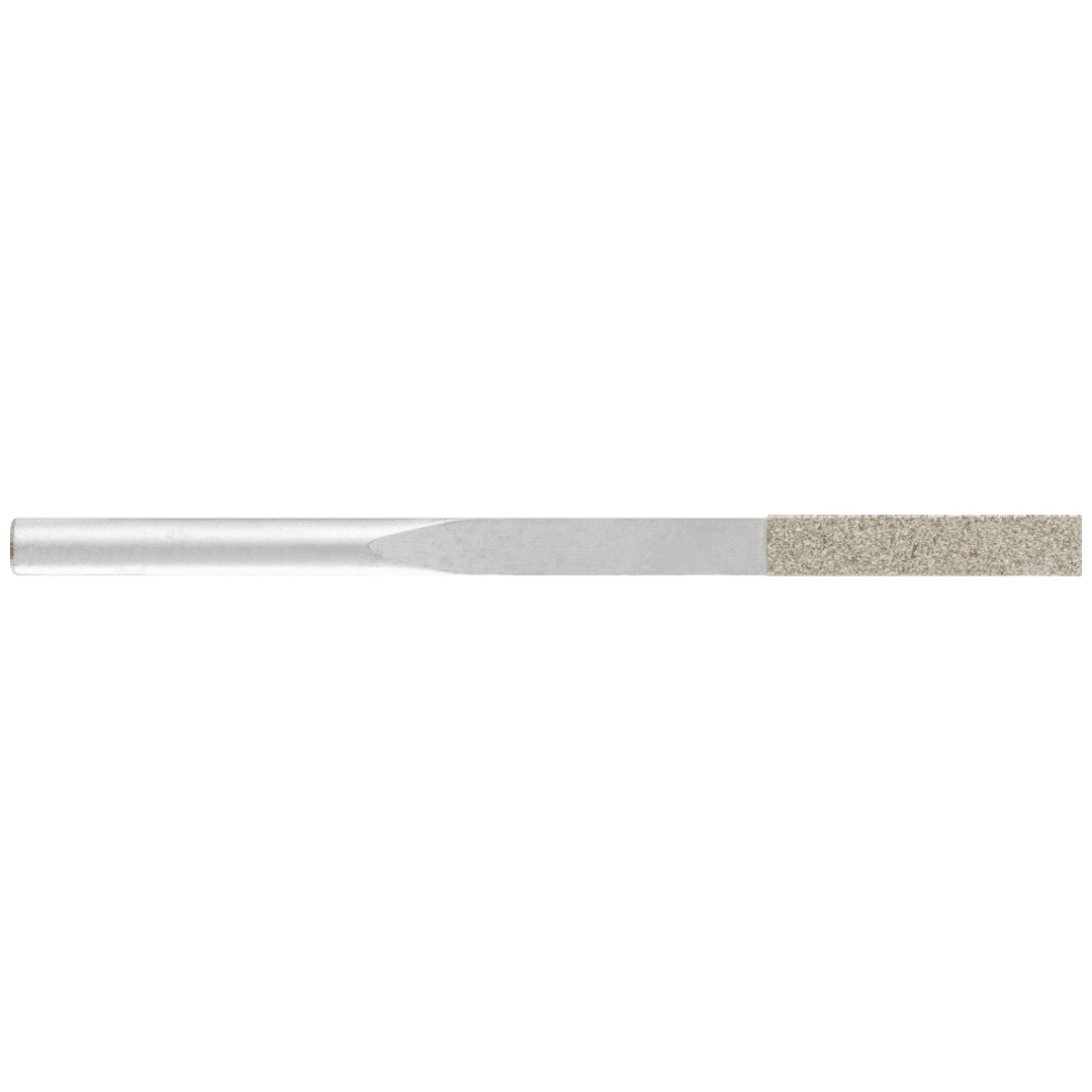 PFERD TOOLS Diamantfeile für Handfeilgerät flachkonisch 3,3x1,0x55 mm SchaftØ3 mm D126 (mittel) komplett
